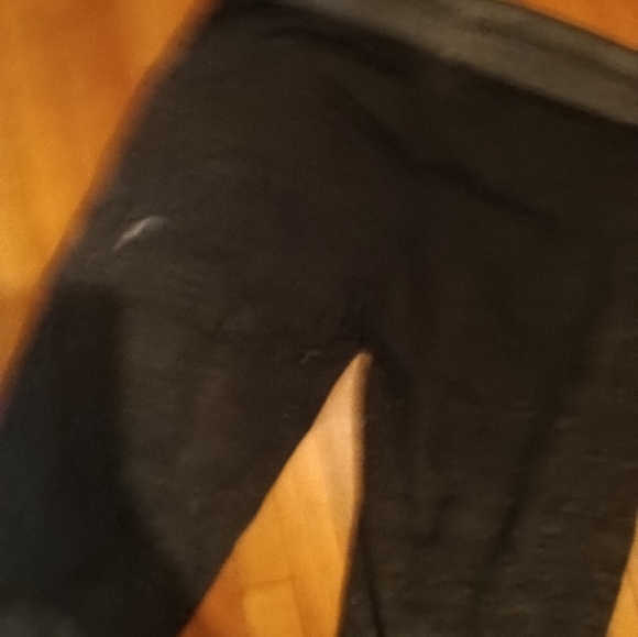 Minnesota Vikings THIN Black Heathered Lounge Elastic Ankle Pants - Picture 3 of 3